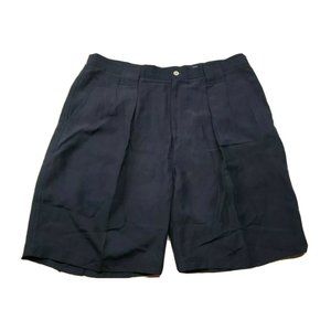 Tommy Bahama Silk Linen 38 Shorts Pleated Front Good Condition Relax Casual Golf